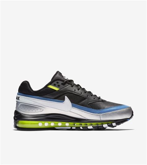 Nike Air Max 97/BW 'Black & Metallic Silver & Atlantic Blue' 